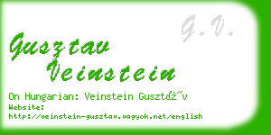 gusztav veinstein business card